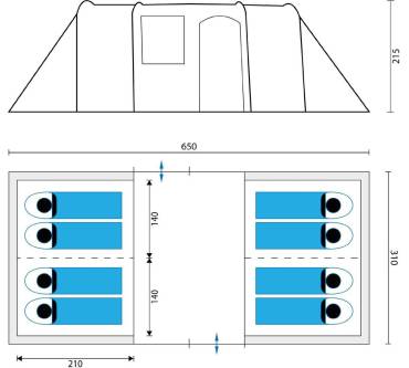 Produktbild Skandika Hurricane 8