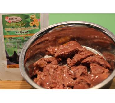 Produktbild Panys Holistic Natur Fleisch Huhn und Geflügelherzen mit Pfirsich