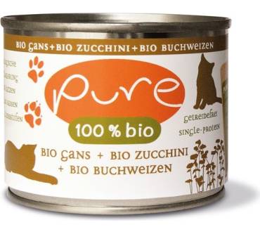 Produktbild PURE Naturfutter Bio-Katzenmenü Bio-Gans, Bio-Zucchini, Bio-Buchweizen