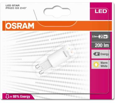 Produktbild Osram LED Star Pin20 G9 240°