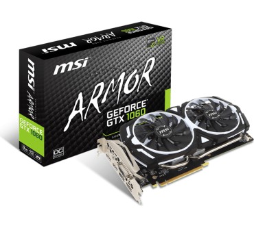 Produktbild MSI GeForce GTX 1060 3GB Armor OCV1