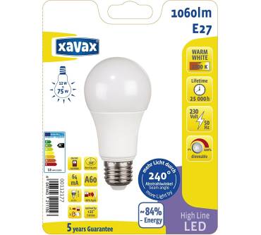 Produktbild Xavax High Line LED-Lampe, 13W, E27, dimmbar