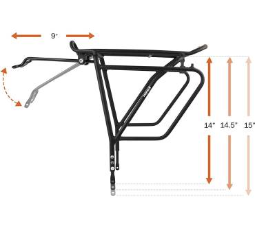 Produktbild Ibera PakRak Touring Bike Carrier Plus+ (w. disk brake mounts)