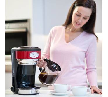 Produktbild Russell Hobbs Retro Ribbon Red Glas Kaffeemaschine