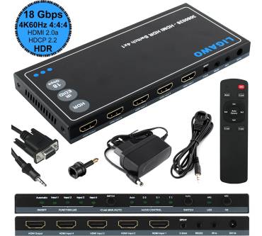 Produktbild Ligawo 3080026 - HDMI HDR Switch 4X1