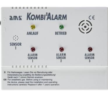 AMS GmbH Kombialarm + Zusatzsensor CO Test
