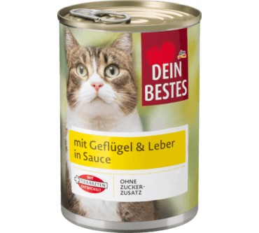 Produktbild dm / Dein Bestes mit Geflügel & Leber in Sauce