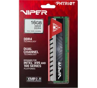 Produktbild Patriot Memory Viper Elite Series DDR4 16GB (2x 8GB) 2400MHz Kit