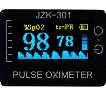 Produktbild NewGen Medicals Finger-Pulsoximeter mit OLED-Farbdisplay