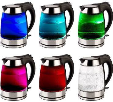 Produktbild Rosenstein & Söhne Glas-Wasserkocher mit temperaturabhängiger LED-Beleuchtung NC-3674-675