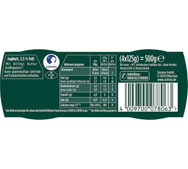 Produktbild Danone Activia Natur 3,5%