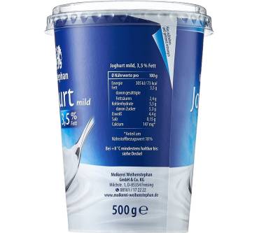 Produktbild Weihenstephan Joghurt mild 3,5%