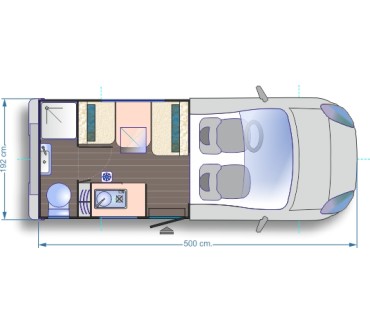 Produktbild Bela Wohnmobile Trendy 1s 105 Multijet Sechsganggetriebe (77 kW)