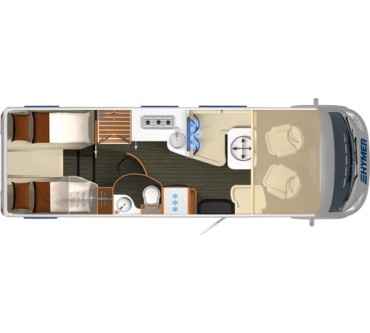 Produktbild Hymer B-Klasse SL 704 177 Multijet manuelles Sechsganggetriebe (130 kW)