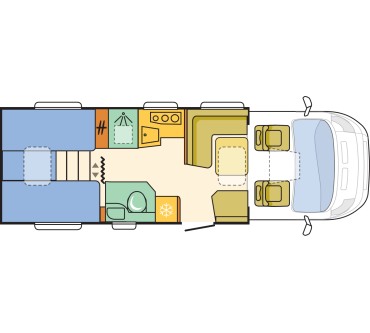 Produktbild Adria Coral S 670 SL 150 Multijet  6-Gang manuell (110 kW)