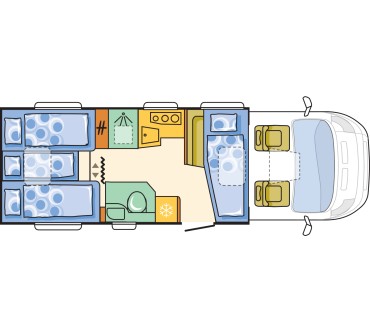 Produktbild Adria Coral S 670 SL 150 Multijet  6-Gang manuell (110 kW)