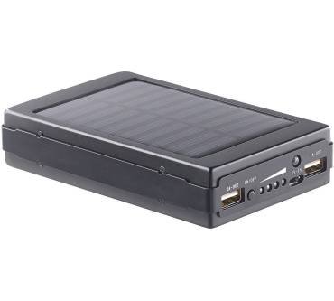 Produktbild Revolt 2in1-Solar-Powerbank mit Campingleuchte (11.000 mAh)