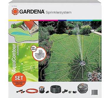 Produktbild Gardena Komplett-Set mit Vielflächen- Versenkregner AquaContour automatic (2708-20)