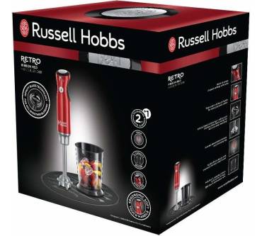 Produktbild Russell Hobbs Retro Ribbon Red Stabmixer