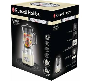 Produktbild Russell Hobbs Retro Ribbon Red Glas-Standmixer