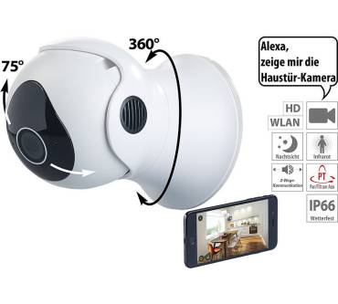 Produktbild 7Links Pan-Tilt-IP-HD-Überwachungskamera (für Echo Show)