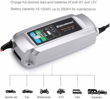 Produktbild Excelvan Batterieladegerät 6V/12V 5 A