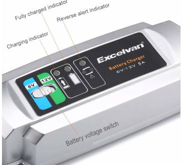 Produktbild Excelvan Batterieladegerät 6V/12V 5 A