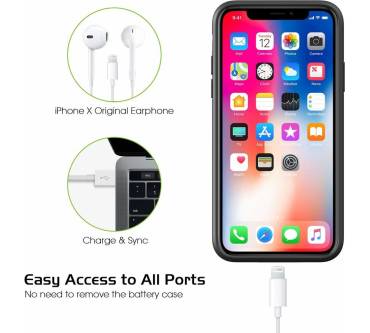 Produktbild Destek Battery Case for iPhone X (3200mAh)