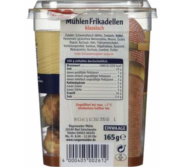 Produktbild Rügenwalder Mühle Mühlen Frikadellen klassisch