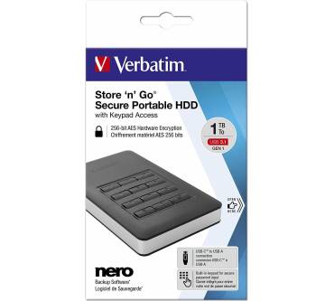 Produktbild Verbatim Store 'n' Go Secure Portable HDD