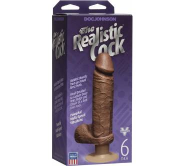 Produktbild Doc Johnson The Realistic Cock Vibrating 6 Inch