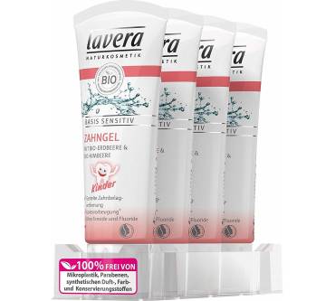 Produktbild Lavera Basis Sensitiv Zahngel Bio-Erdbeere & Bio-Himbeere