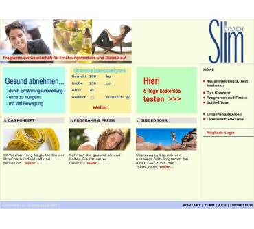 Produktbild slimcoach.de Internet-Diät