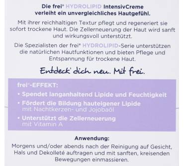 Produktbild Frei Hautpflege Hydrolipid IntensivCreme