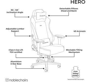 Produktbild Noblechairs Hero (Echtleder)