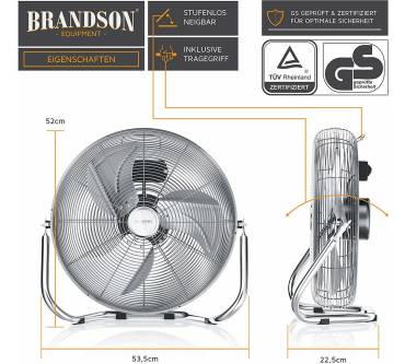 Produktbild Brandson Retro Windmaschine L