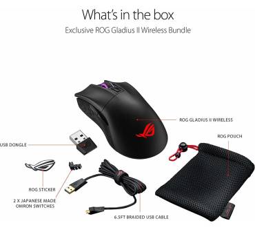 Produktbild Asus ROG Gladius II Wireless