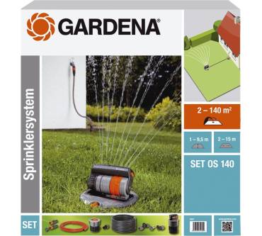 Produktbild Gardena Komplett-Set mit Versenk-Viereckregner OS 140