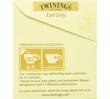 Produktbild Twinings Earl Grey, Beutel