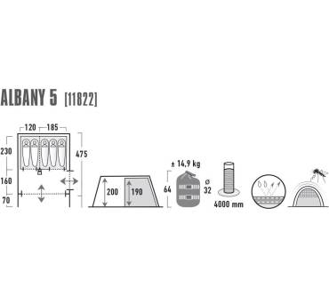 Produktbild High Peak Albany 5