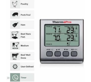 Produktbild ThermoPro TP17 Digitales Grill-Thermometer