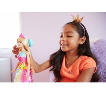 Produktbild Barbie Dreamtopia Regenbogen- Königreich Magische Haarspiel- Prinzessin