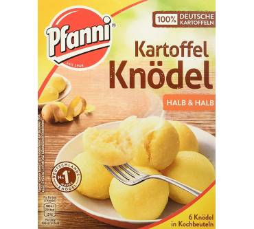 Produktbild Pfanni Kartoffelknödel im Kochbeutel (halb & halb)