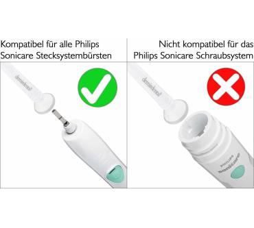 Produktbild Demirdental HX6018 medium Ersatzbürste kompatibel für Philips Sonicare