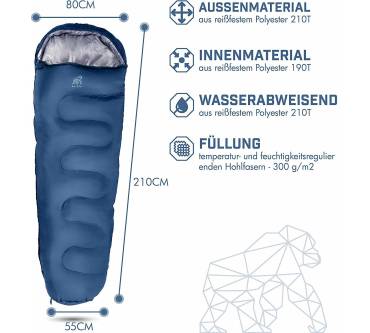 Produktbild be.Glo Mumienschlafsack