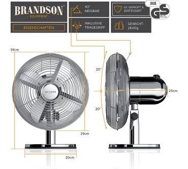 Produktbild Brandson Retro Tischventilator