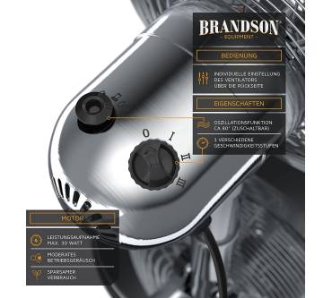 Produktbild Brandson Retro Tischventilator