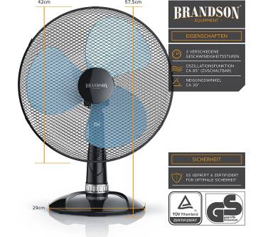 Produktbild Brandson Basic 42 cm Tischventilator