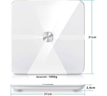 Produktbild MyBeo Digitale Bluetooth Glaskörperwaage (WDP 303373)