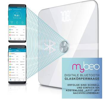 Produktbild MyBeo Digitale Bluetooth Glaskörperwaage (WDP 303373)